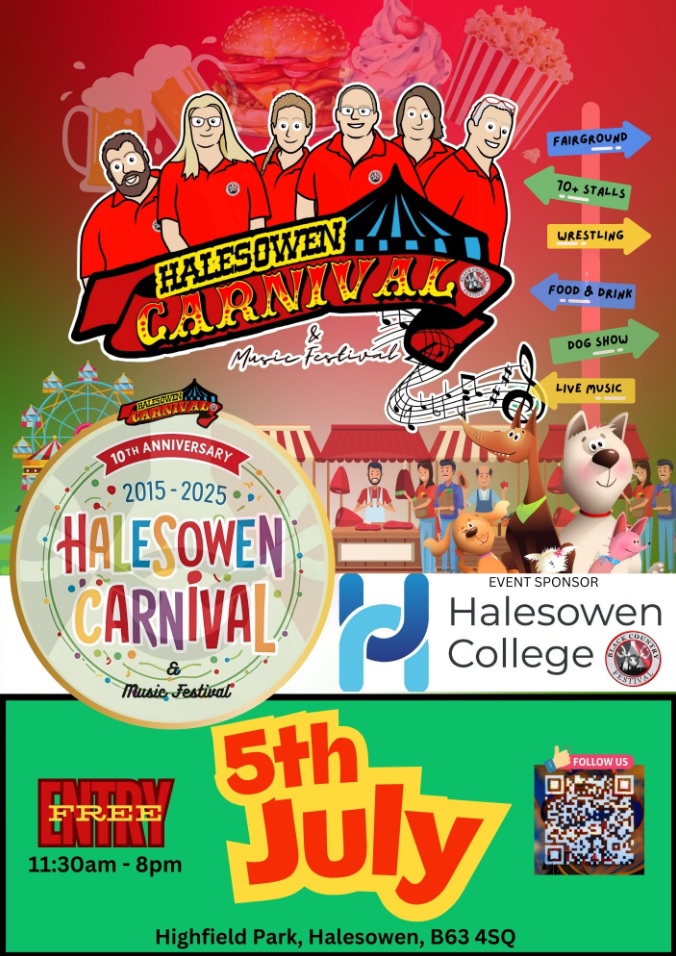 Halesowen Carnival and Music Festival 2025